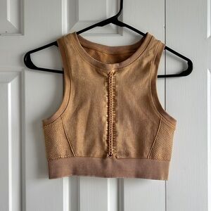 OFFLINE by Aerie Seamless Macrame Longline Sports Bra | Size small